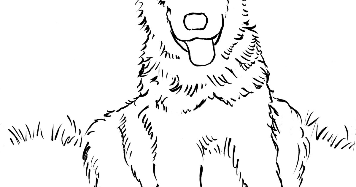 German Shepherd Puppy Coloring Page - Samantha Bell