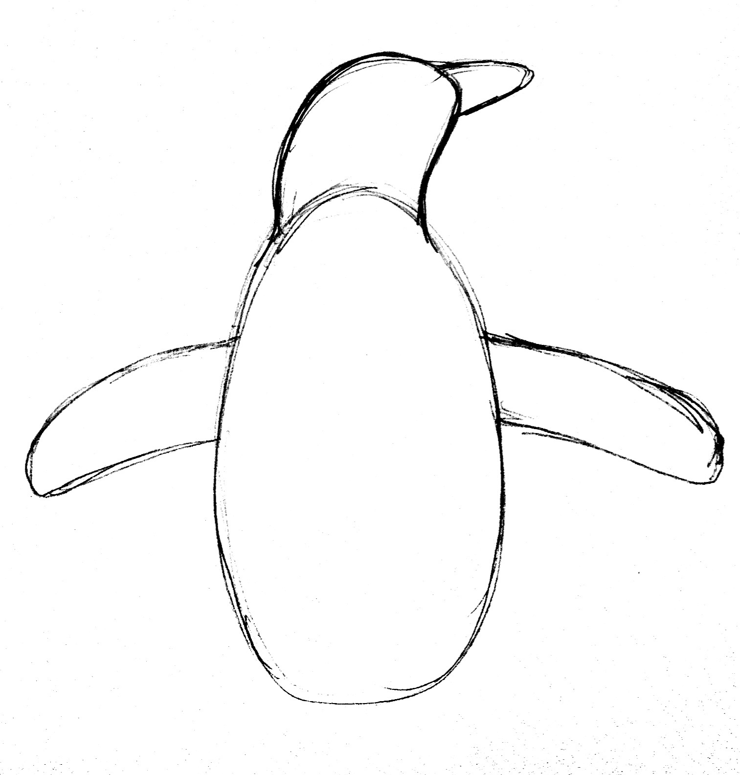 Penguin Drawings For Kids