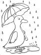 Rainy Day Duckling Coloring Page | Art Starts