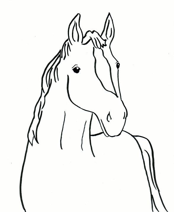 horse coloring pages for girls