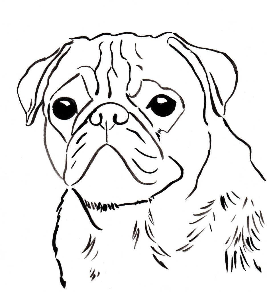 Free Pug Coloring Page To Download And Print Free Pug Coloring Page To Download And Print