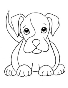boxer coloring page