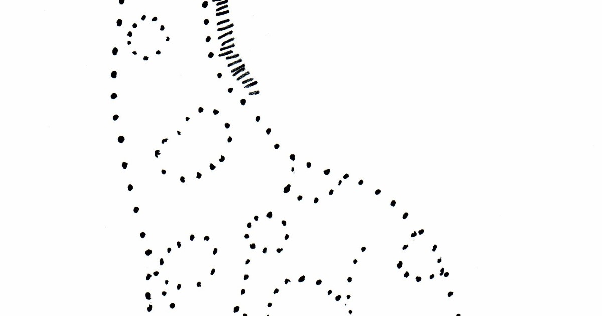 Giraffe Dot Drawing - Art Starts