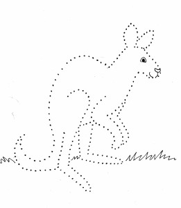 kangaroo dot drawing