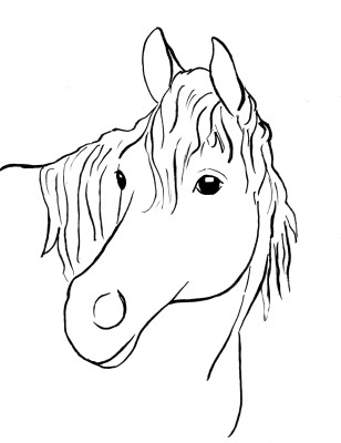 Horse Coloring Page - Art Starts