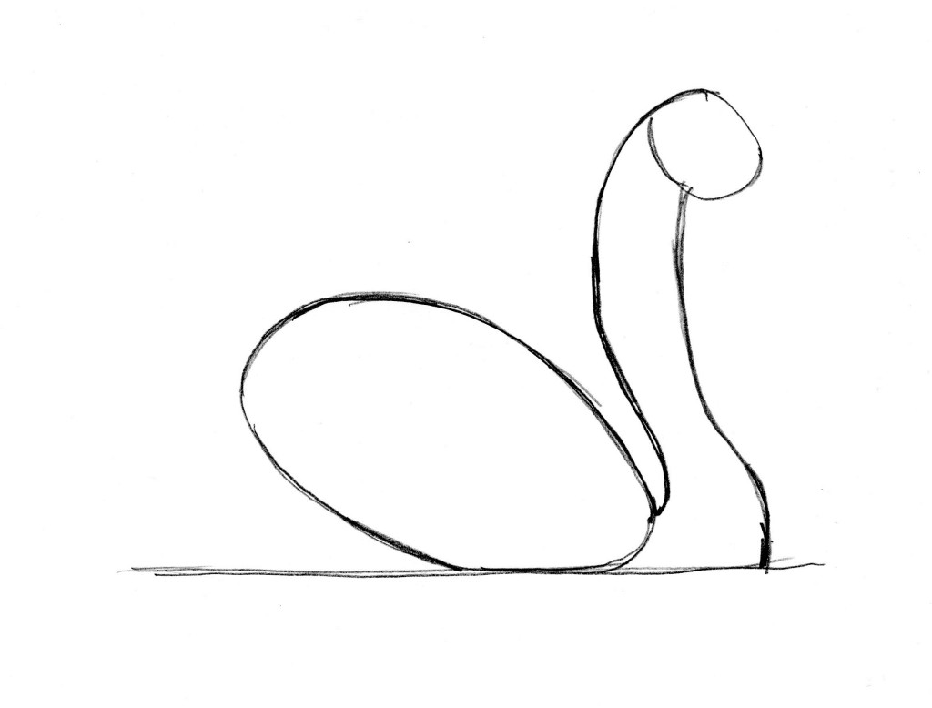 swan drawing 5