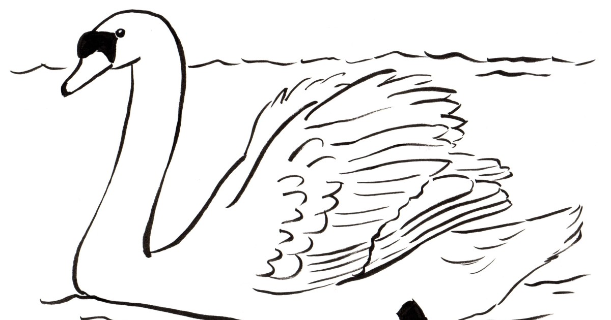 Swan Coloring Page - Art Starts