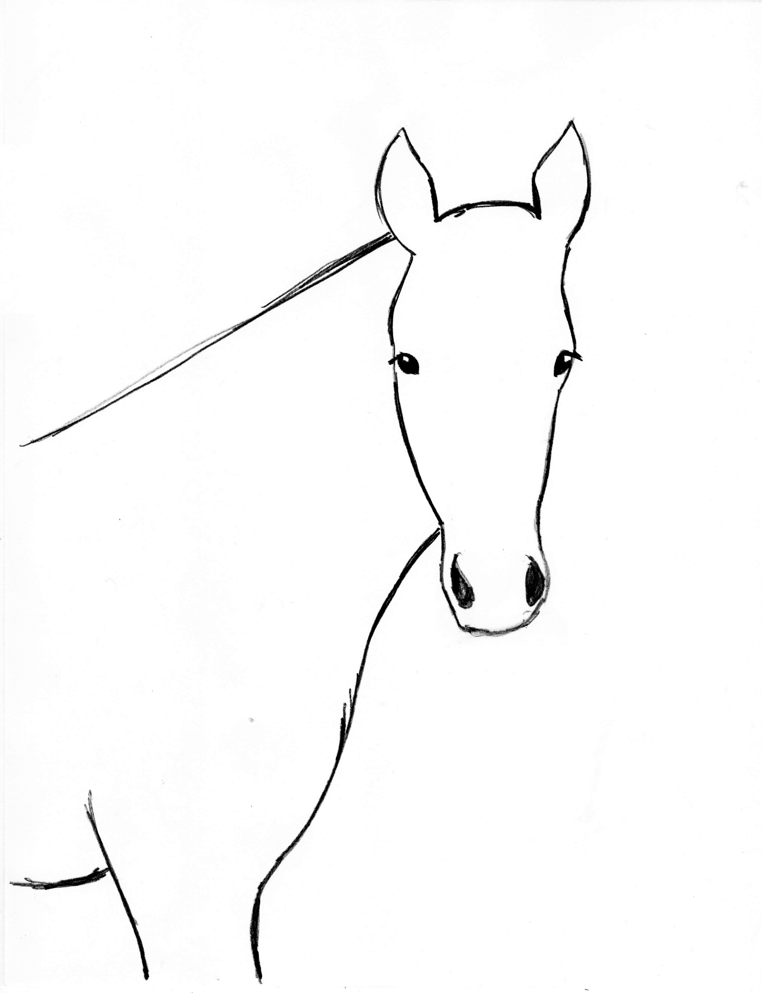 How to Draw a Horse - Easy Drawing Art-saigonsouth.com.vn
