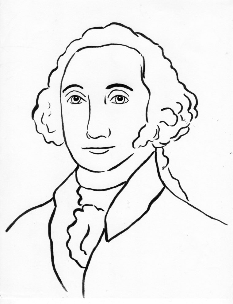 George Washington Coloring Page - Samantha Bell