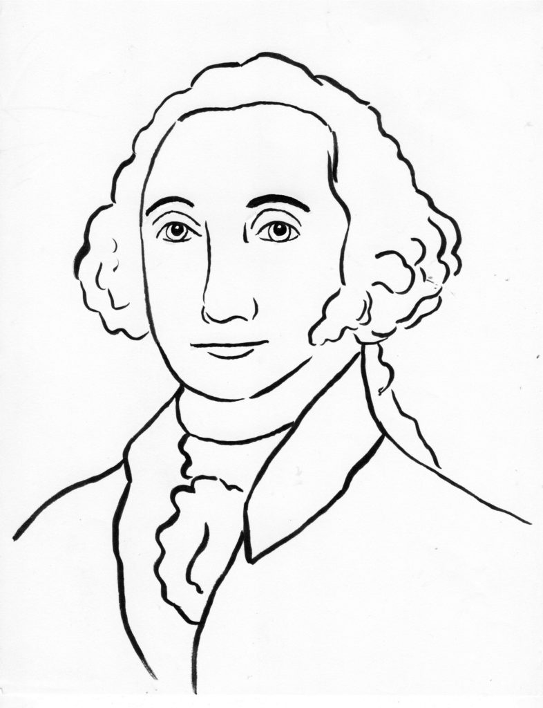 George Washington Coloring Page Art Starts for Kids