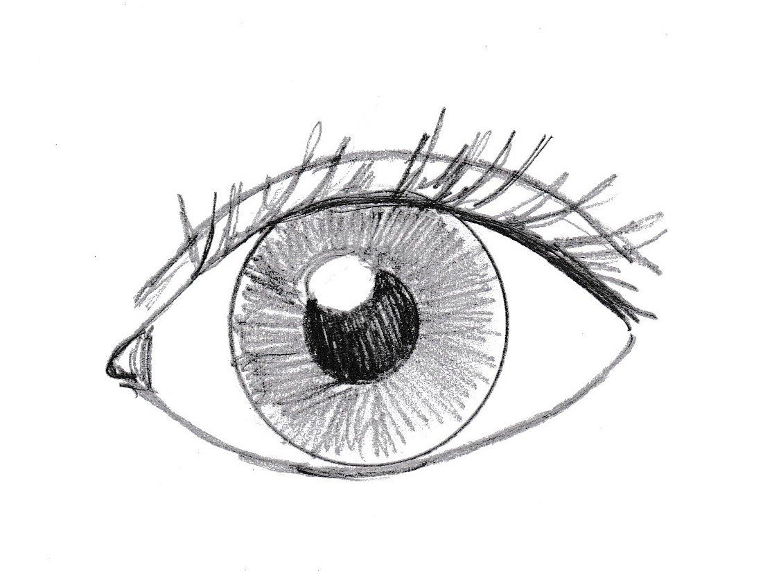 how to draw basic eyes