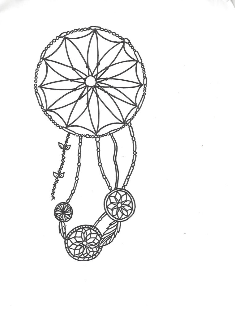 Buy PRINT: Dream Catcher Mixed Media Drawing on Dictionary Page Online in  India - Etsy