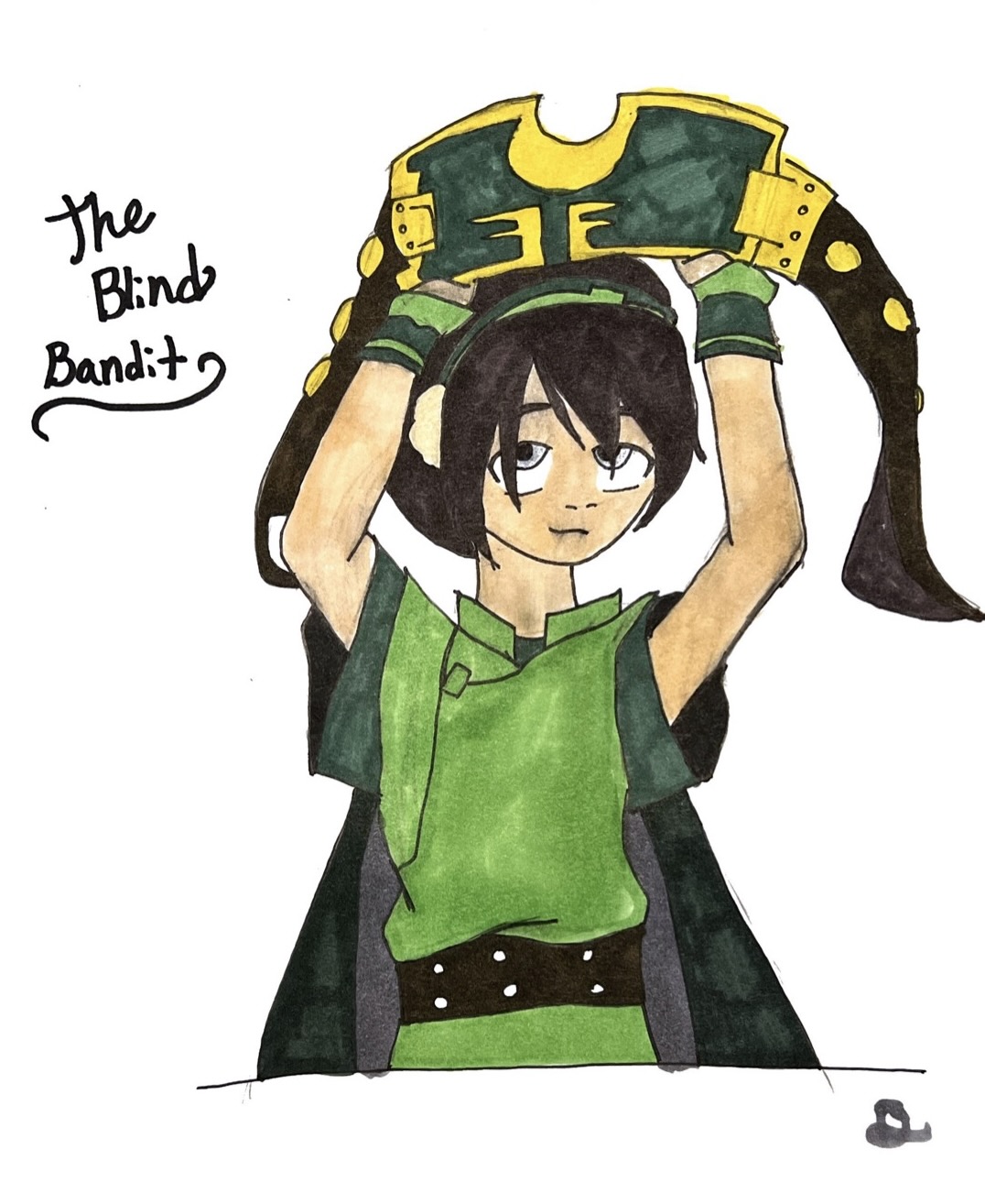 The Blind Bandit (Toph Baefong from Avatar the Last Airbender - Art Starts
