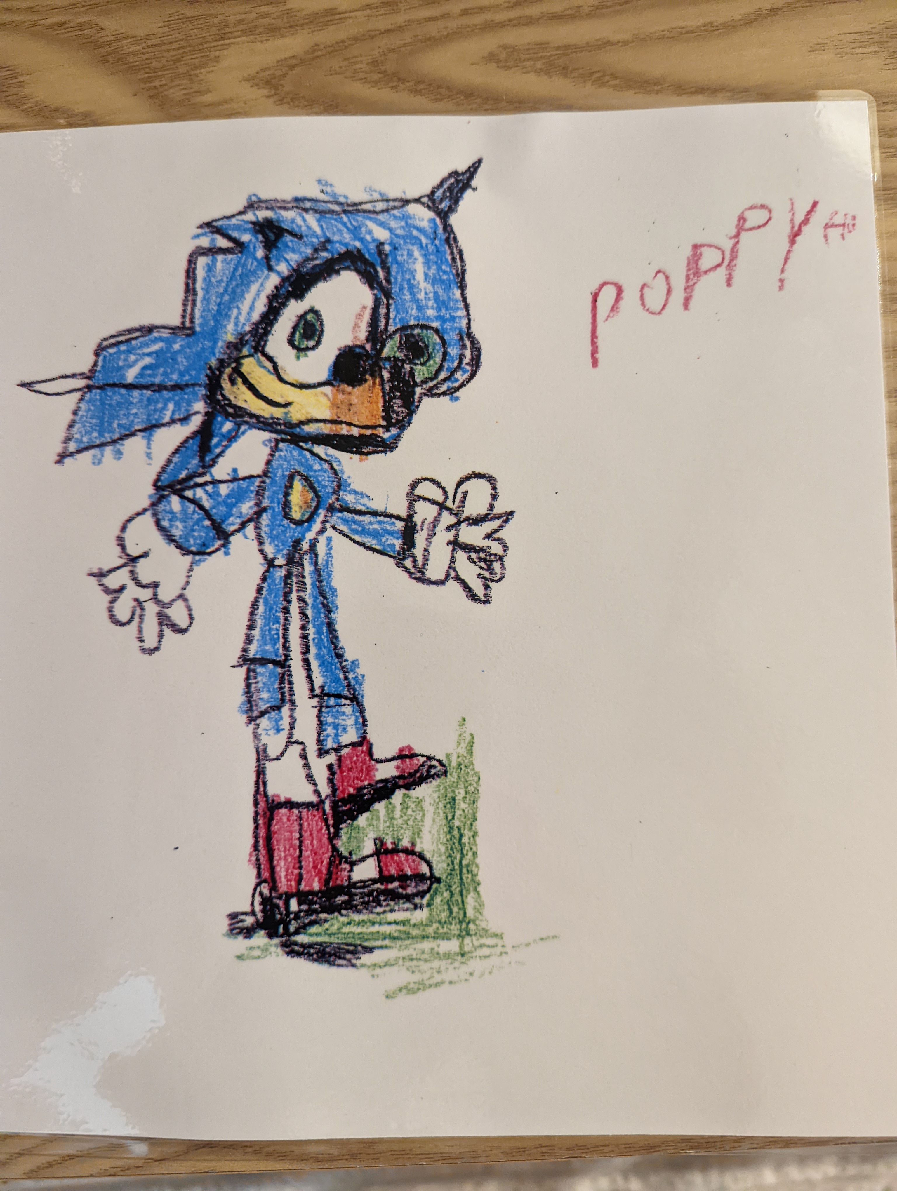 Sonic, the Hedgehog 05242022. Drawn using Brutfuner Colored Pencils : r/ drawing